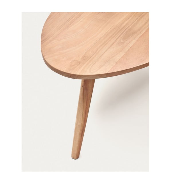 Dabīga toņa akācijas masīvkoka žurnālgaldiņš 60x110 cm Eluana – Kave Home-image-3