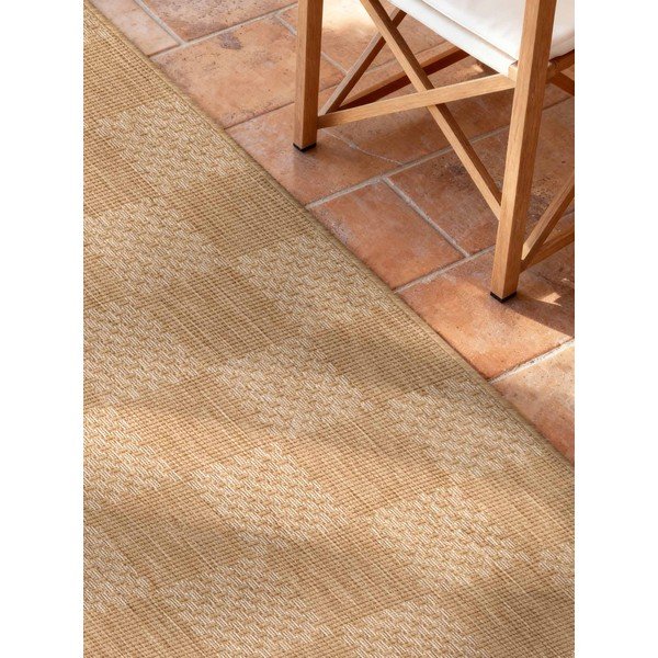 Krēmkrāsas/dabīga toņa iekštelpu un āra celiņa paklājs 80x200 cm Haringey Dorothy – Ted Baker-image-3