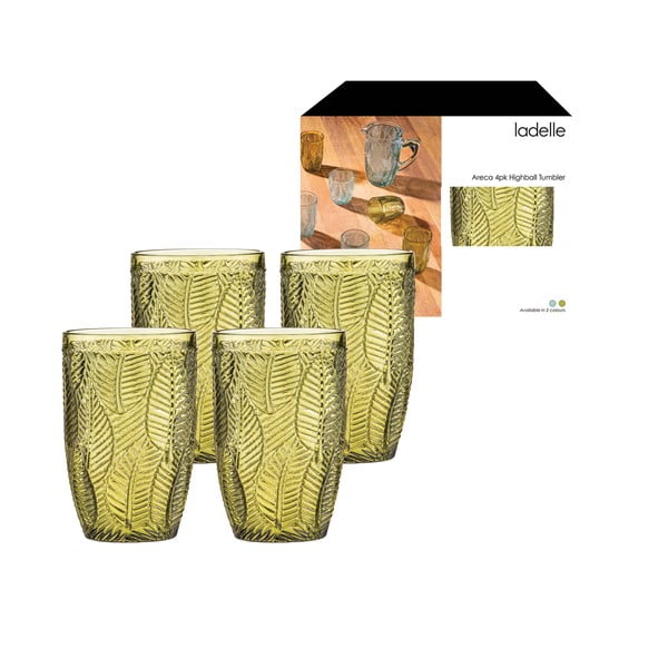 Glāzes (4 gab.) 450 ml Areca – Ladelle-image-3