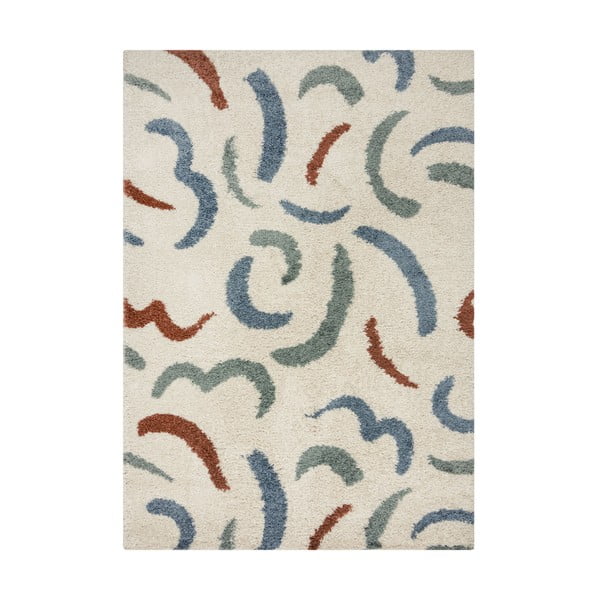 Krēmkrāsas paklājs 160x230 cm Squiggle – Flair Rugs