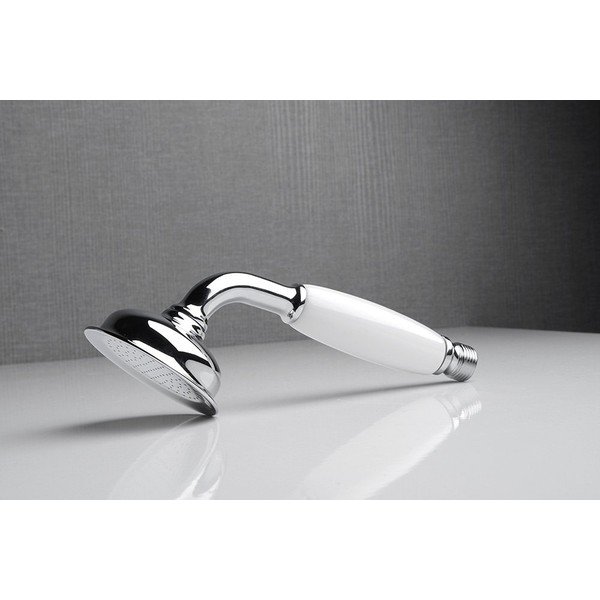 Spīdīgas sudraba krāsas misiņa dušas galva ø 7 cm Epoca – Sapho-image-1