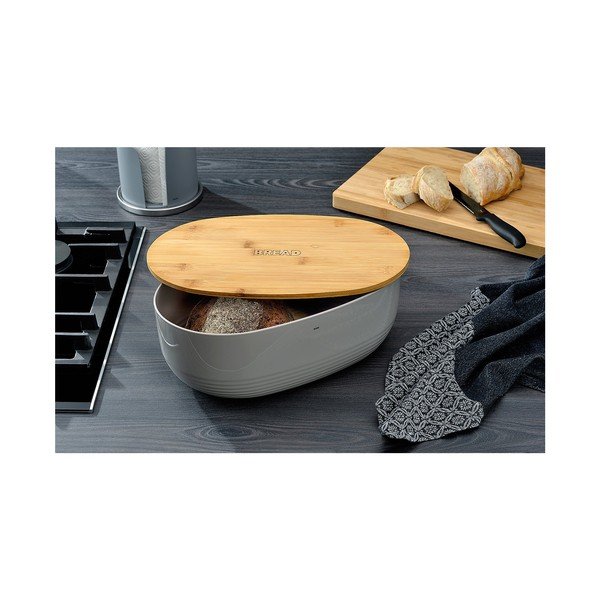 Gaiši pelēka maizes kaste Kela Namur, 37,5 x 23 cm-image-1