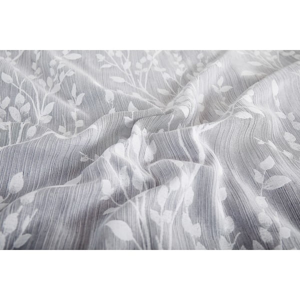 Pelēka vienguļamā žakarda gultas veļa 140x200 cm Boston – My House-image-2