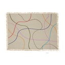 Smilškrāsas kokvilnas pleds 200x140 cm Outline - Hübsch