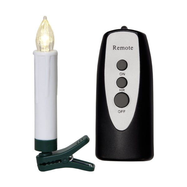 10 LED sveču komplekts ar tālvadības pulti Best Season Shaft, augstums 13,5 cm