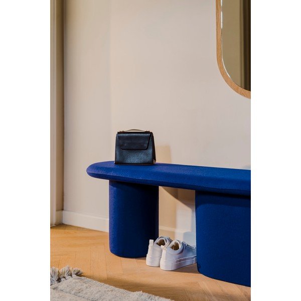 Zils vilnas polsterēts sols Rull – noo.ma-image-3