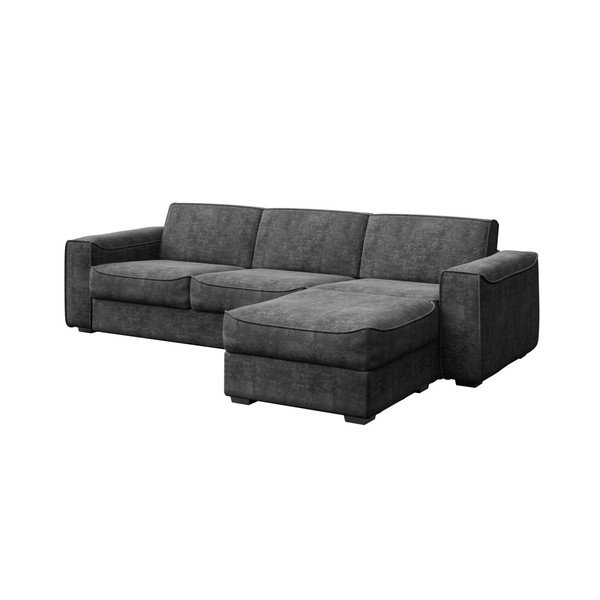 Tumši pelēks dīvāns ar maināmu sēdmoduli MESONICA Munro, 308 cm-image-2