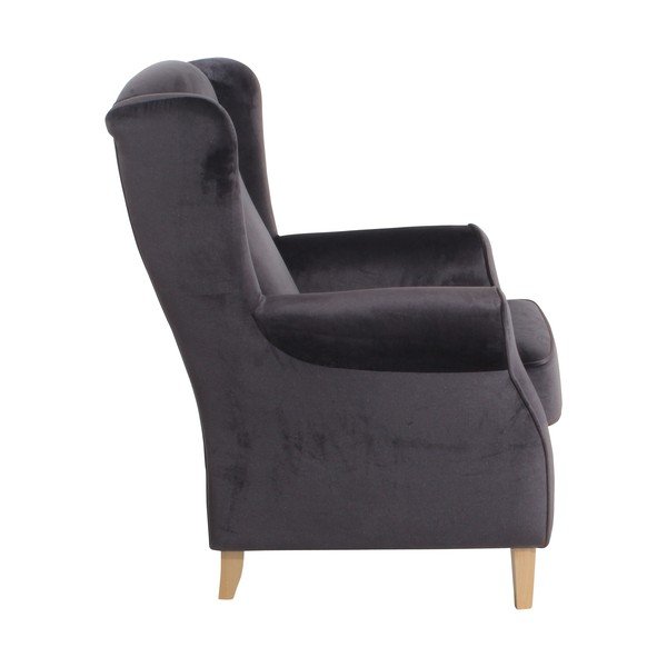 Antracīta krāsas krēsls Max Winzer Lorris Velour Anthracite-image-3