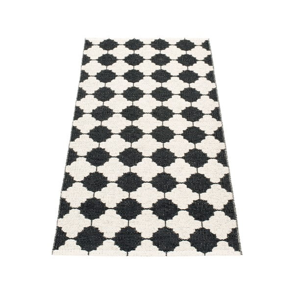 Melnbalts iekštelpu un āra celiņa paklājs 70x150 cm Marre Black Coral  – Pappelina-image-2