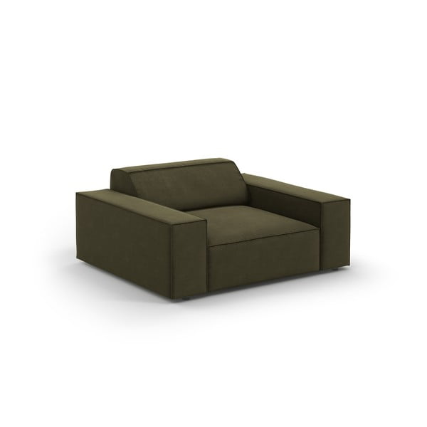 Zaļš samta atpūtas krēsls Jodie – Micadoni Home-image-4