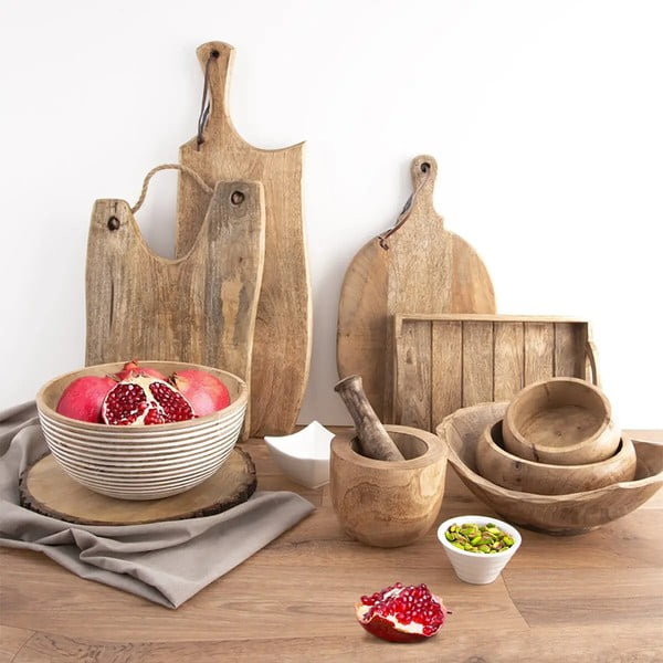 Dabīga toņa koka bļodiņa Mango – Orion-image-2