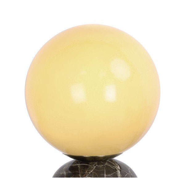 Tumši brūna marmora galda lampa (augstums 20 cm) Lazio Sphere – Leitmotiv-image-3