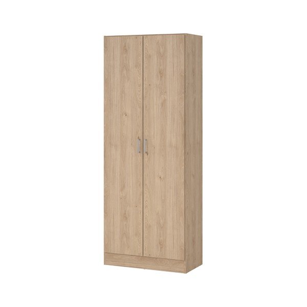 Dabīga toņa drēbju skapis ar ozolkoka imitāciju 70x181x36 cm Focus – Tvilum
