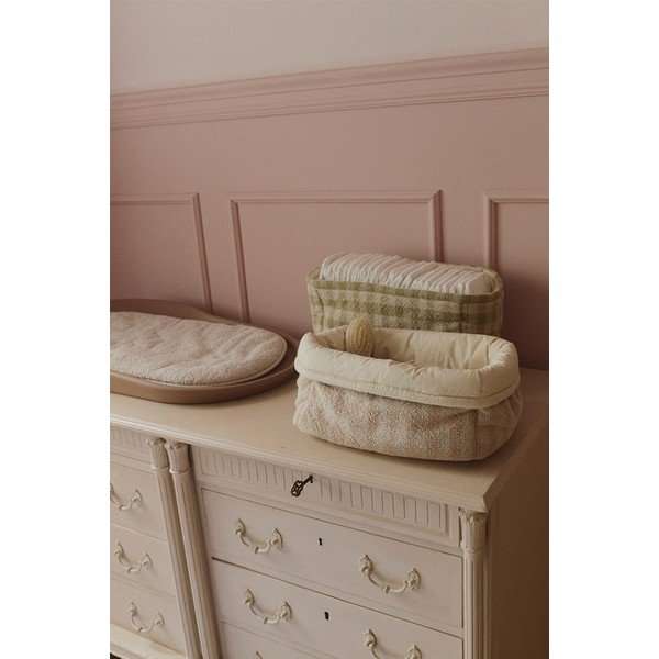 Gaiši rozā tekstila bērnu rotaļlietu grozs 30x20x20 cm Swan Rose – Lorena Canals-image-1