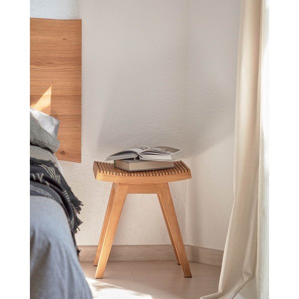 Dabīga toņa tīkkoka masīvkoka ķeblis Vicentina – Kave Home-image-2