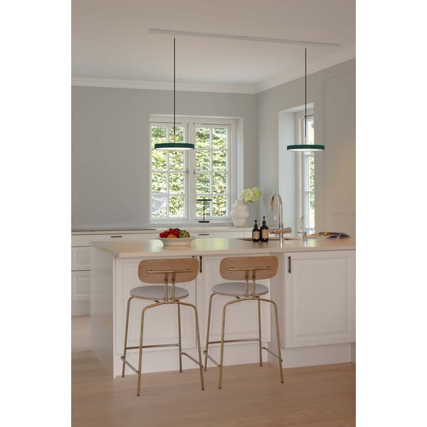 Tumši zaļa metāla LED piekaramā lampa ar regulējamu spilgtumu un metāla abažūru ø 31 cm Asteria Plus – UMAGE-image-3