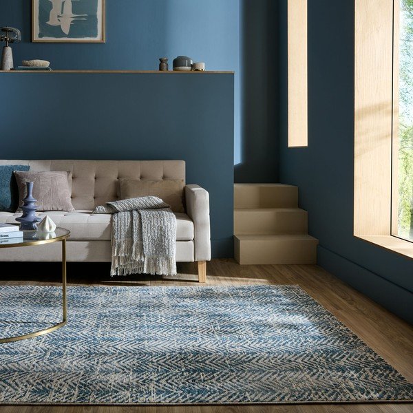 Zils paklājs 120x160 cm Lua Abstract – Flair Rugs-image-1