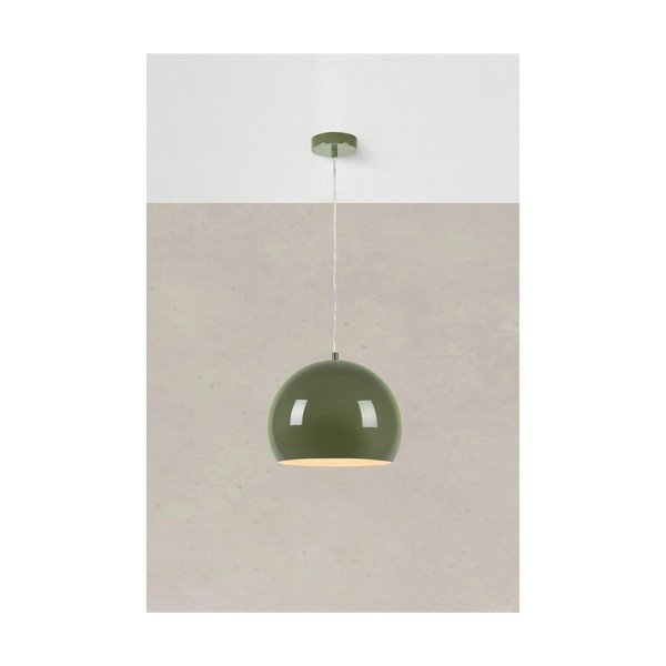 Zaļa piekaramā lampa ar metāla abažūru ø 28 cm Pop – Markslöjd-image-1