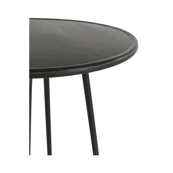 Melns metāla bāra galds Geese Industrial Style, augstums 75 cm-image-2
