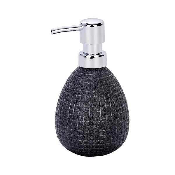 Antracīta keramikas ziepju dozators Wenko Polaris Jet, 390 ml