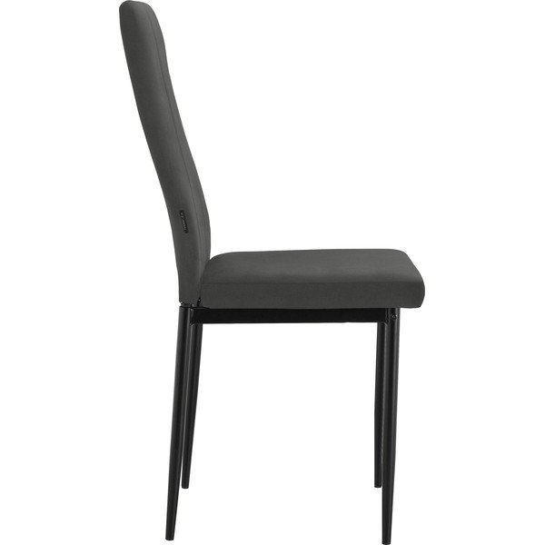 Melns mākslīgās ādas pusdienu krēsls Kelly – Støraa-image-2