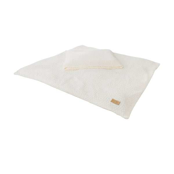 Krēmkrāsas bērnu gultas veļa 80x80 cm Seashells – Roba-image-2