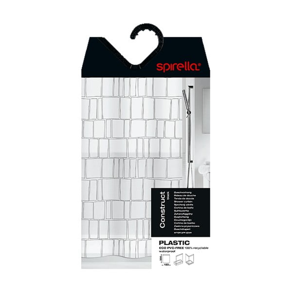 Dušas aizkars 180x200 cm Construct – Spirella-image-4