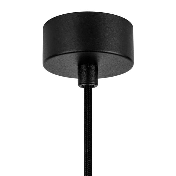 Melna piekaramā lampa ar vara krāsas iekšpusi Sotto Luce Awa Matte-image-2