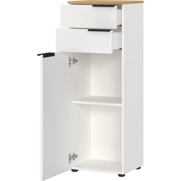 Balts augsts vannas istabas skapis 39x111 cm Menen – Germania-image-1