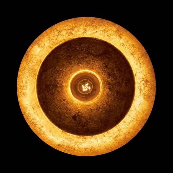 Balta divviru griestu lampa ar zelta detaļām Sotto Luce Cinco-image-4