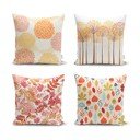 4 dekoratīvo spilvendrānu komplekts Minimalist Cushion Covers Autumn Design, 45 x 45 cm
