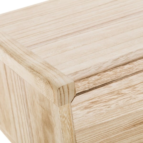 Dabīga toņa eksotiskās koksnes masīvkoka naktsskapītis Natural Way – Casa Selección-image-1