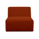 Ķieģeļu sarkans modulārais dīvāns no buklē auduma (vidējā moduļa) Roxy – Scandic