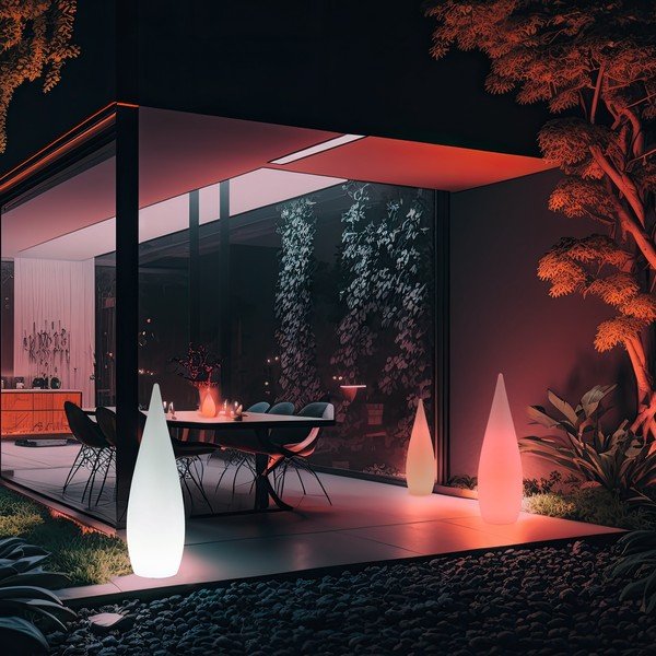 Āra gaismeklis ar tālvadību ø 37 cm Palmas – Reality-image-1