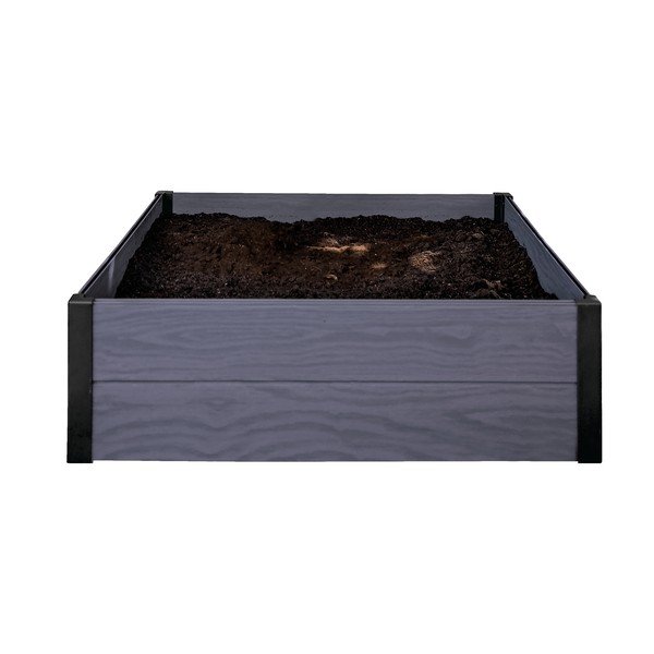 Tumši pelēka puķu kaste Keter Maple Square-image-1