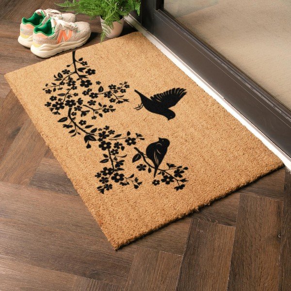 Kokosšķiedras kājslauķis 60x90 cm Birds On a Tree – Artsy Doormats-image-1