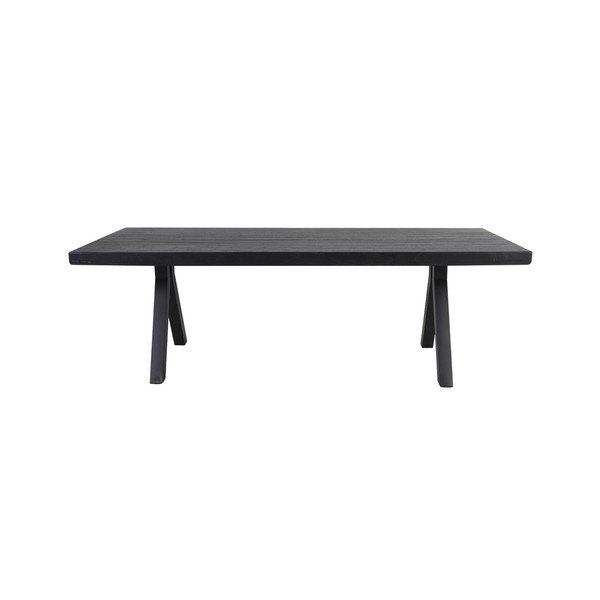 Melns ēdamgalds 100x240 cm Muden – Light & Living