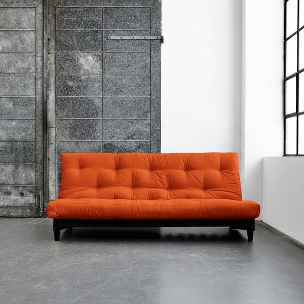 Dīvāns gulta Karup Fresh Wenge/Orange