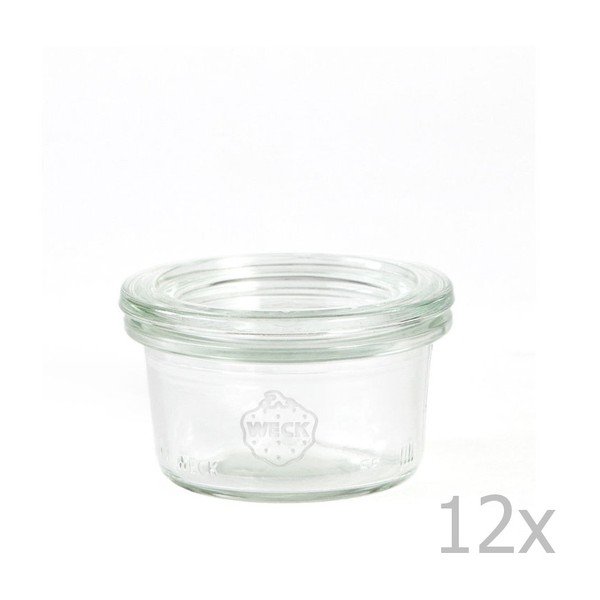 12 burku komplekts Weck Sturz, 50 ml