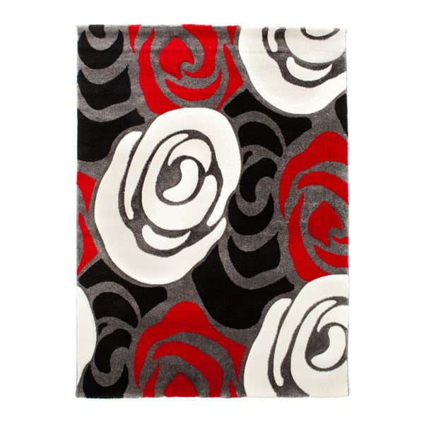 Sarkans un melns paklājs Tomasucci Rose, 160 x 230 cm