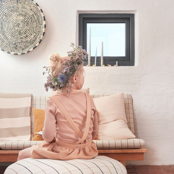Krēmkrāsas sēžammaiss Grid – OYOY Living Design-image-1