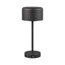 Matēti melna LED galda lampa ar regulējamu spilgtumu (augstums 30 cm) Jeff – Reality