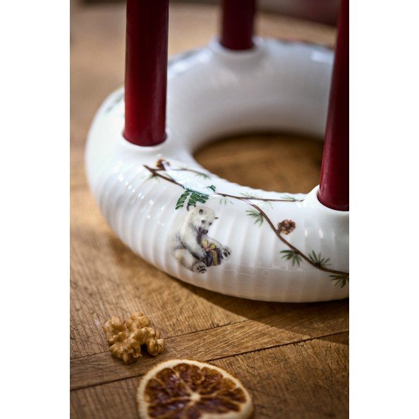 Porcelāna adventes svečturis ar Ziemassvētku motīvu Hammershøi Christmas – Kähler Design-image-4
