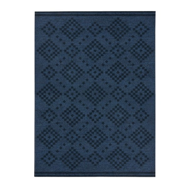 Tumši zils mazgājams paklājs 120x170 cm MATCH EVE – Flair Rugs
