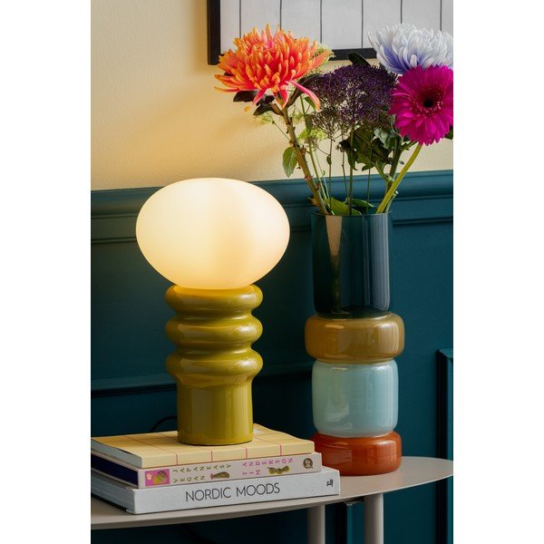 Haki keramikas galda lampa (augstums 33,5 cm) Catania Aro – Leitmotiv-image-1
