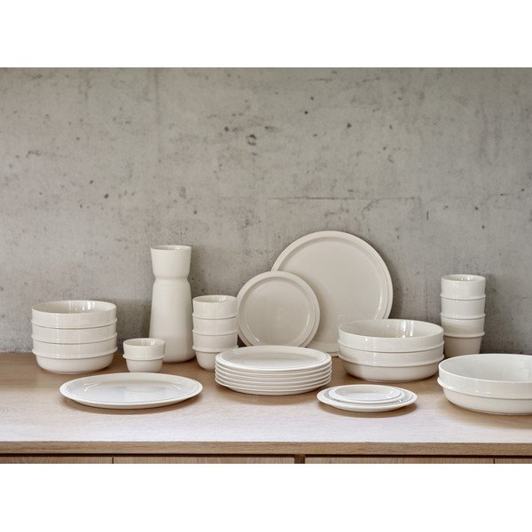 Krēmkrāsas porcelāna šķīvis ø 24 cm Eau – Zone-image-4