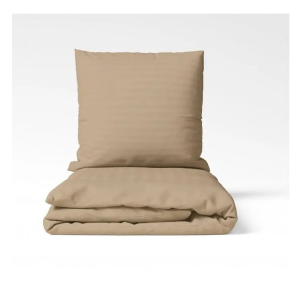 Bēša vienvietīga gultas veļa no kokvilnas satīna 140x200 cm Lilyum – Mijolnir-image-3