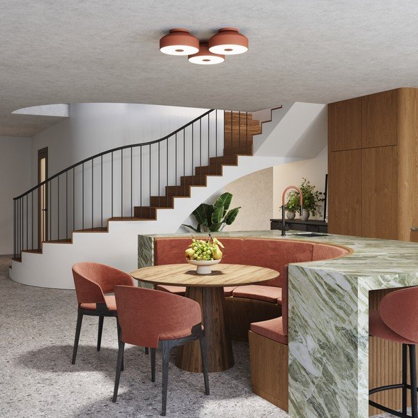 Oranža griestu lampa ø 30 cm Blacko – Sollux-image-1