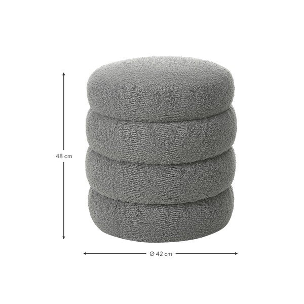 Pelēka taburete Alto – Westwing Collection-image-4
