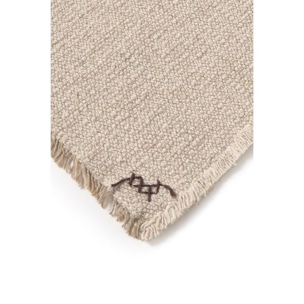 Krēmkrāsas kokvilnas pleds 130x180 cm Handloom – Lorena Canals-image-4